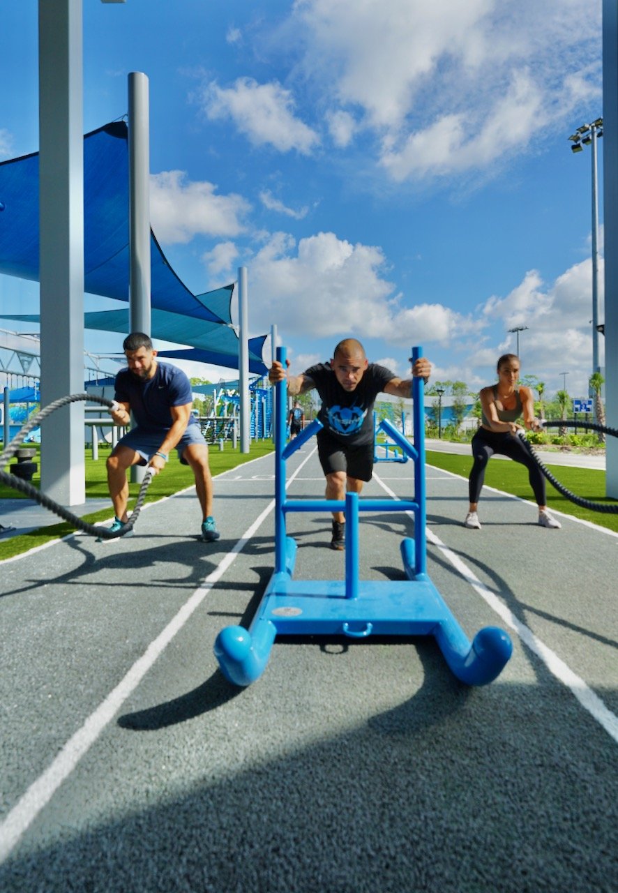 Sled and Battle Ropes