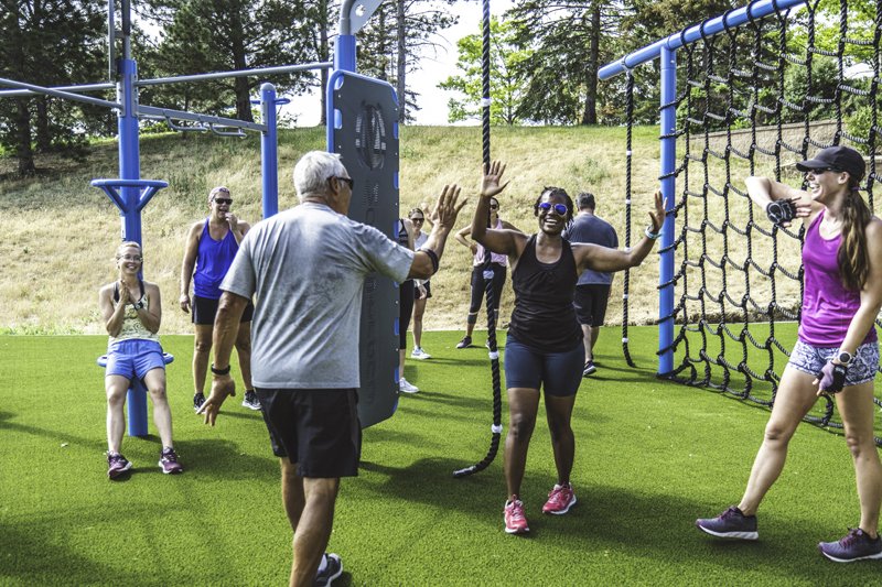 Group Workout Outdoors