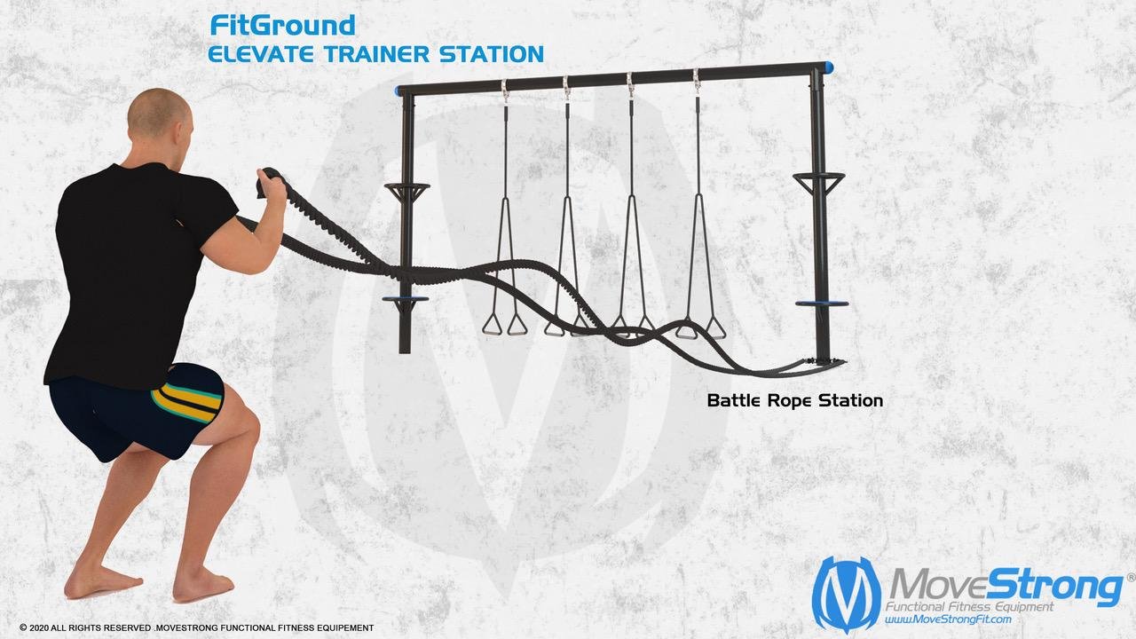 Battle Rope Station Model