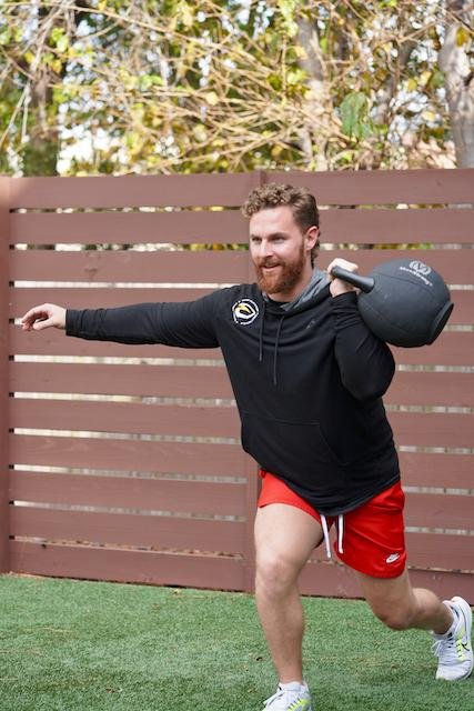 Forward Lunge with Kettlebell