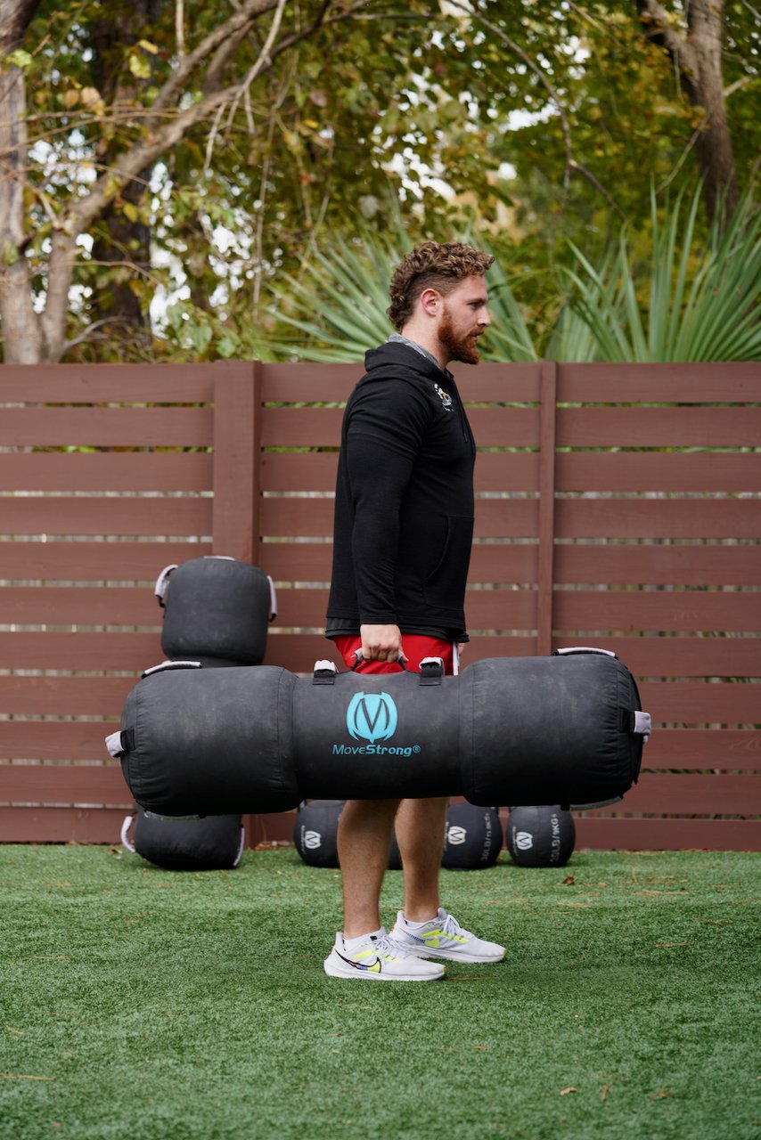 Movestrong rhino bag suitcase deadlift