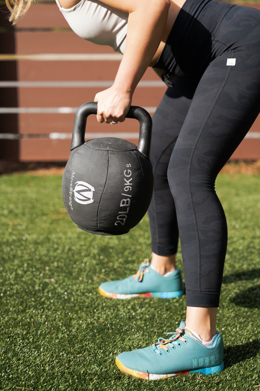 MoveStrong Outdoor padded kettlebell group workout