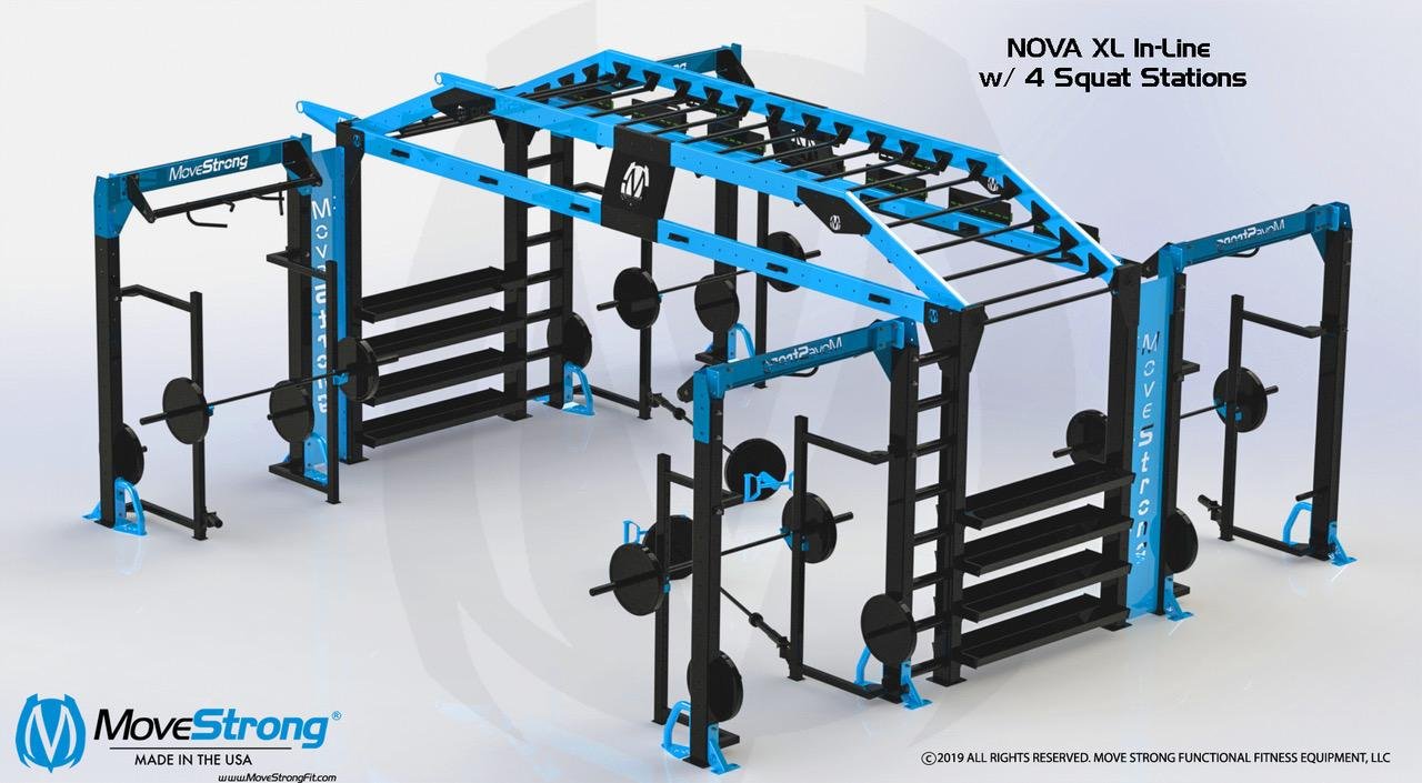 Nova XL In-Line with Four Squat Stations