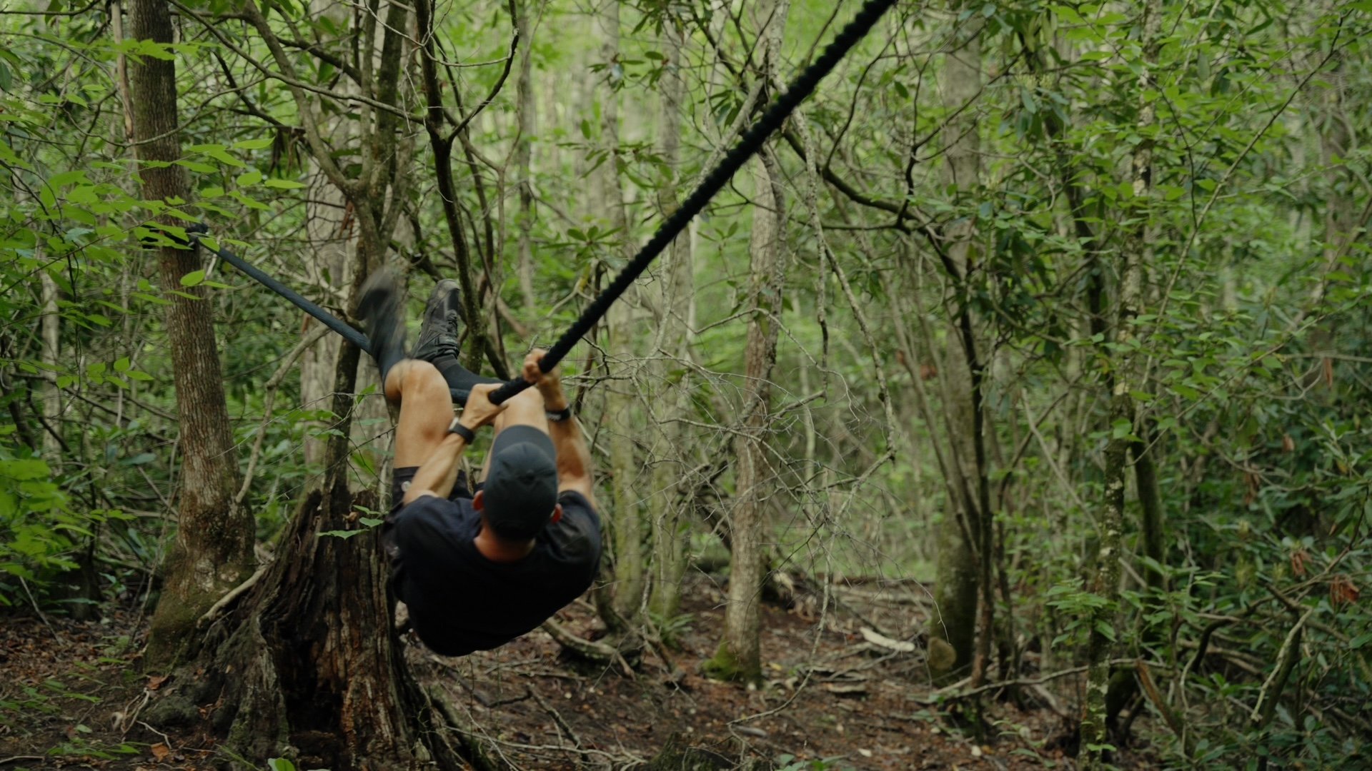 Fitness Rope Horizontal climb obstacle course