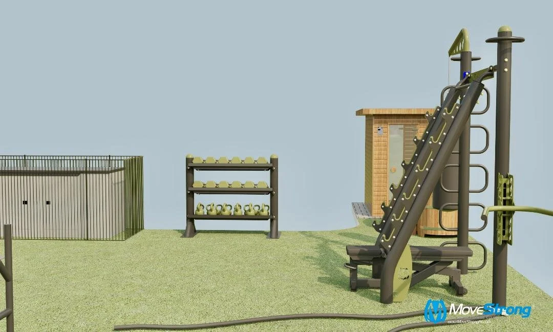 Backyard Gym Layout - Poolside