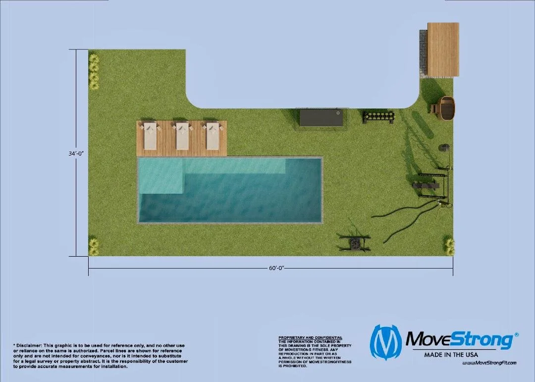 Backyard Gym Layout - Poolside