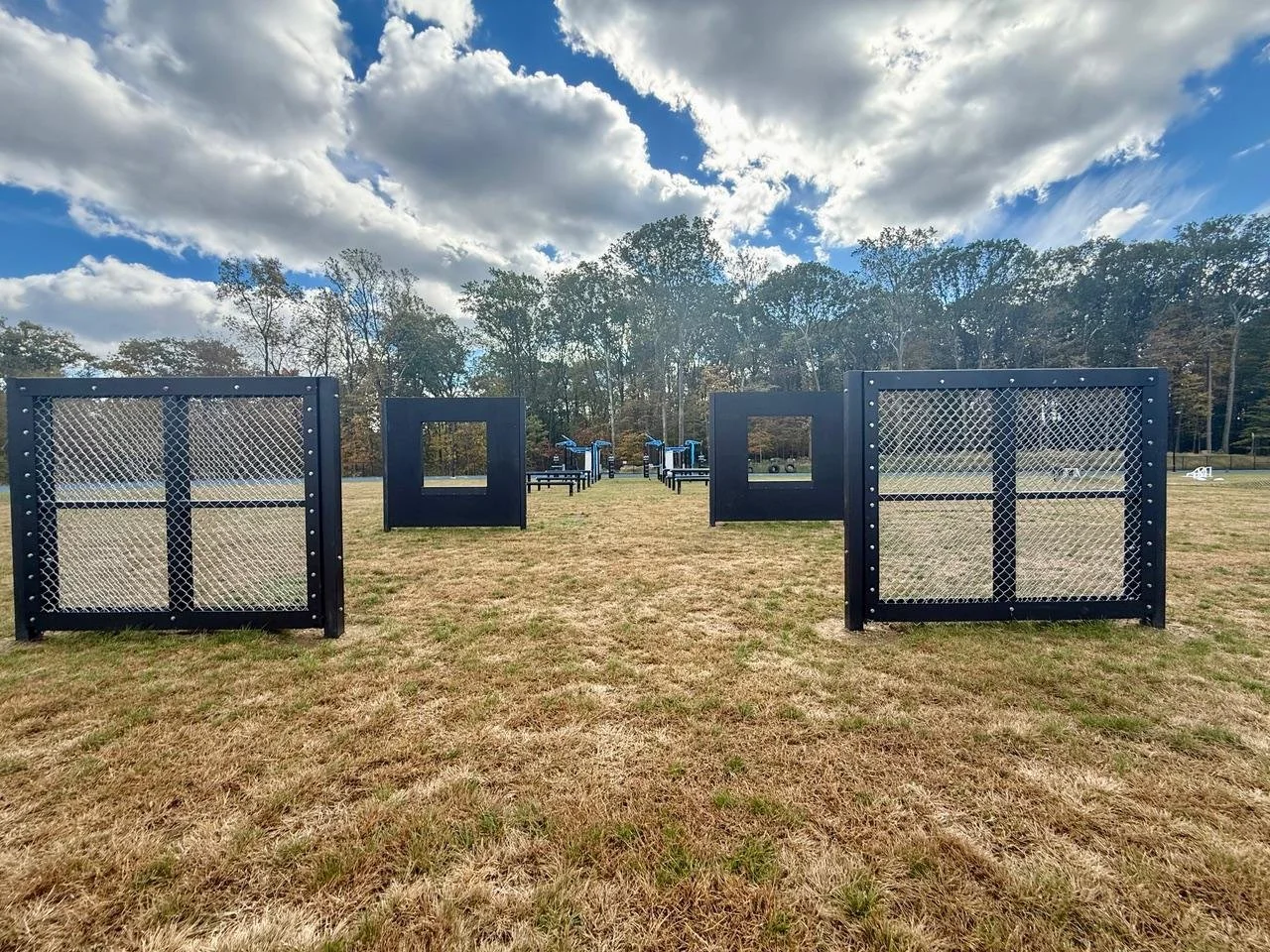 Window Wall &amp; Steel Fence Obstacles