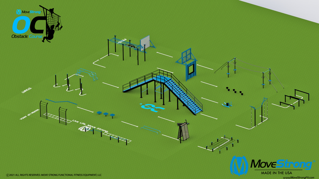 Law Enforcement Obstacle Course Layout