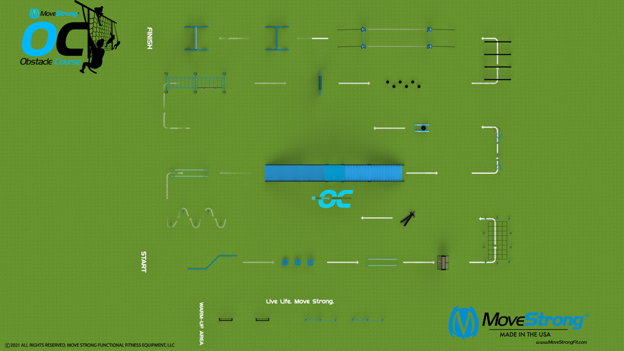 Law Enforcement Obstacle Course Layout
