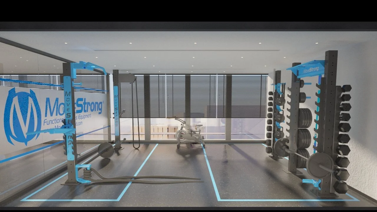 movestrong-pillar strength assembly render-concept-layout-design-apartment-studio-gym