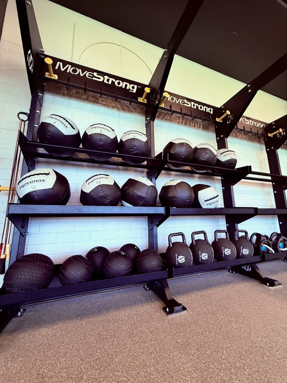 Made in a custom fitness storage gym rack
