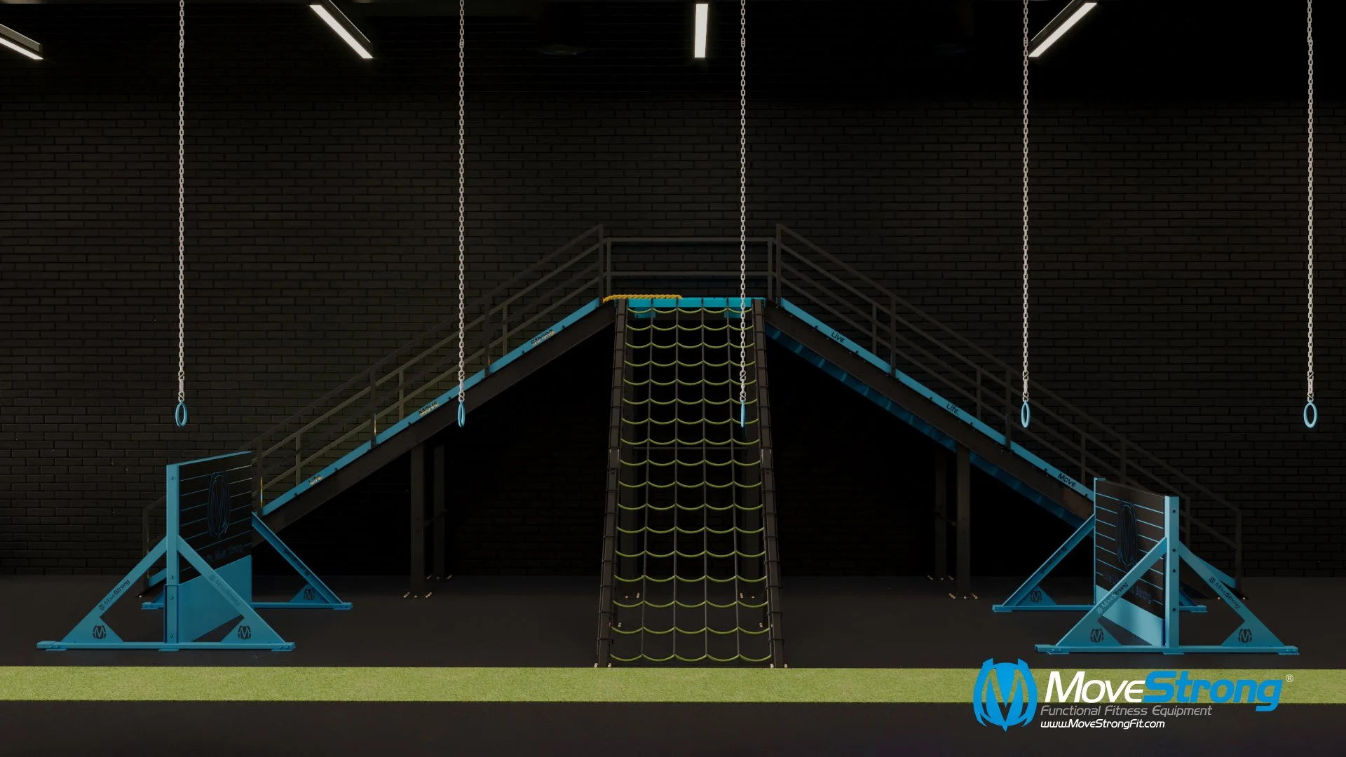 Gunny's Junior layout rings and stairs fitness ramp design