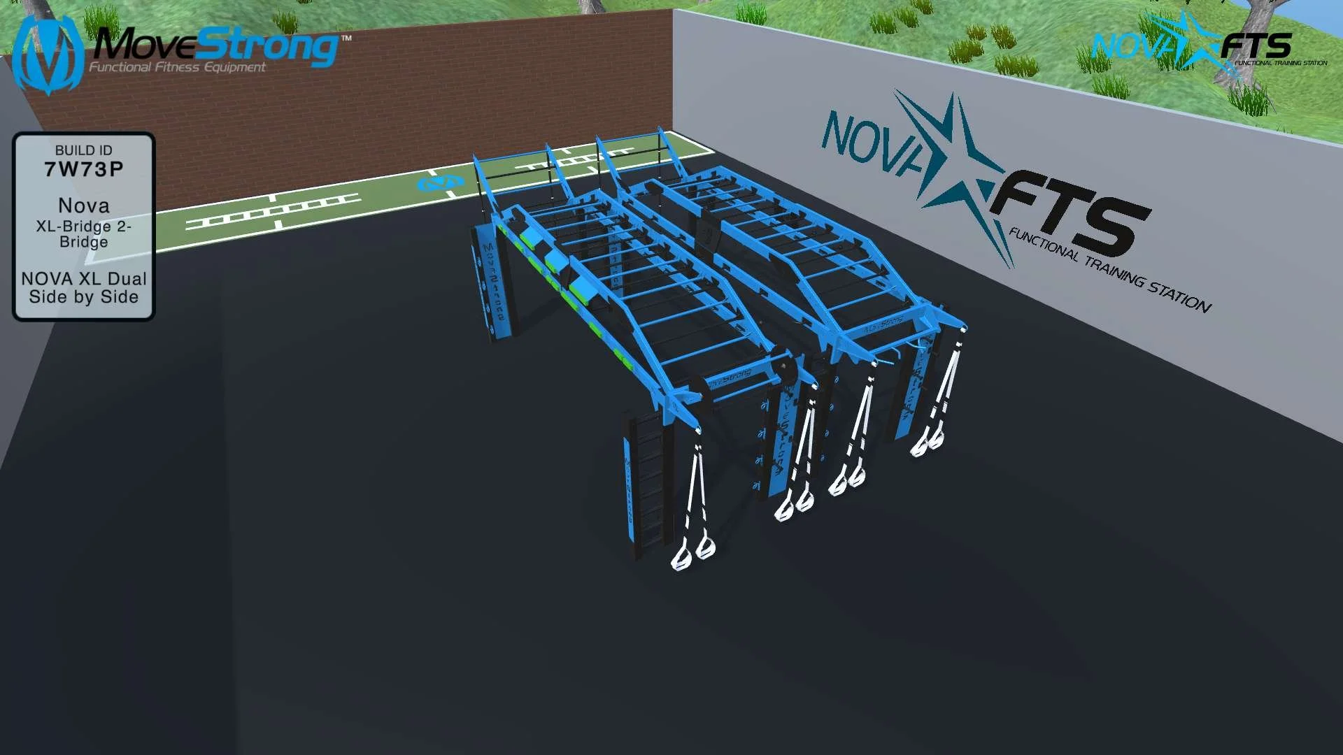 Gunny's NOVA XL Dual bridge fitness ninja warrior training obstacle course