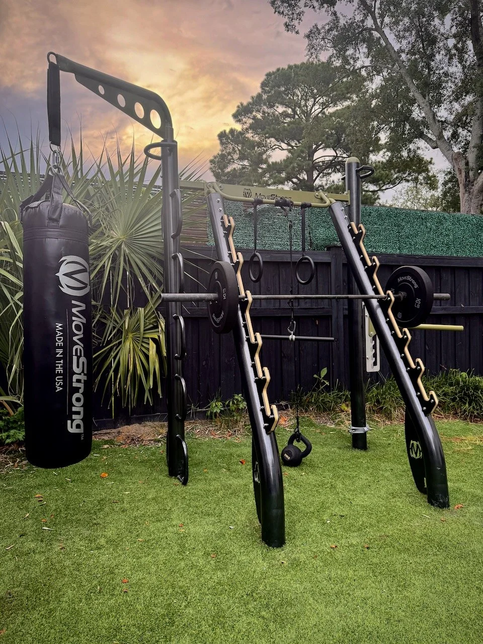 Outdoor gym backyard fitness training workout equipment 