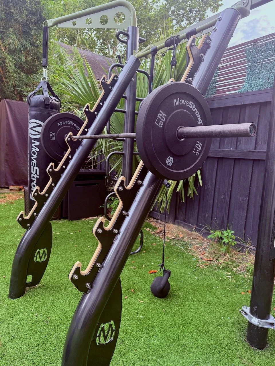 Outdoor fitness squat rack bench press gym equipment