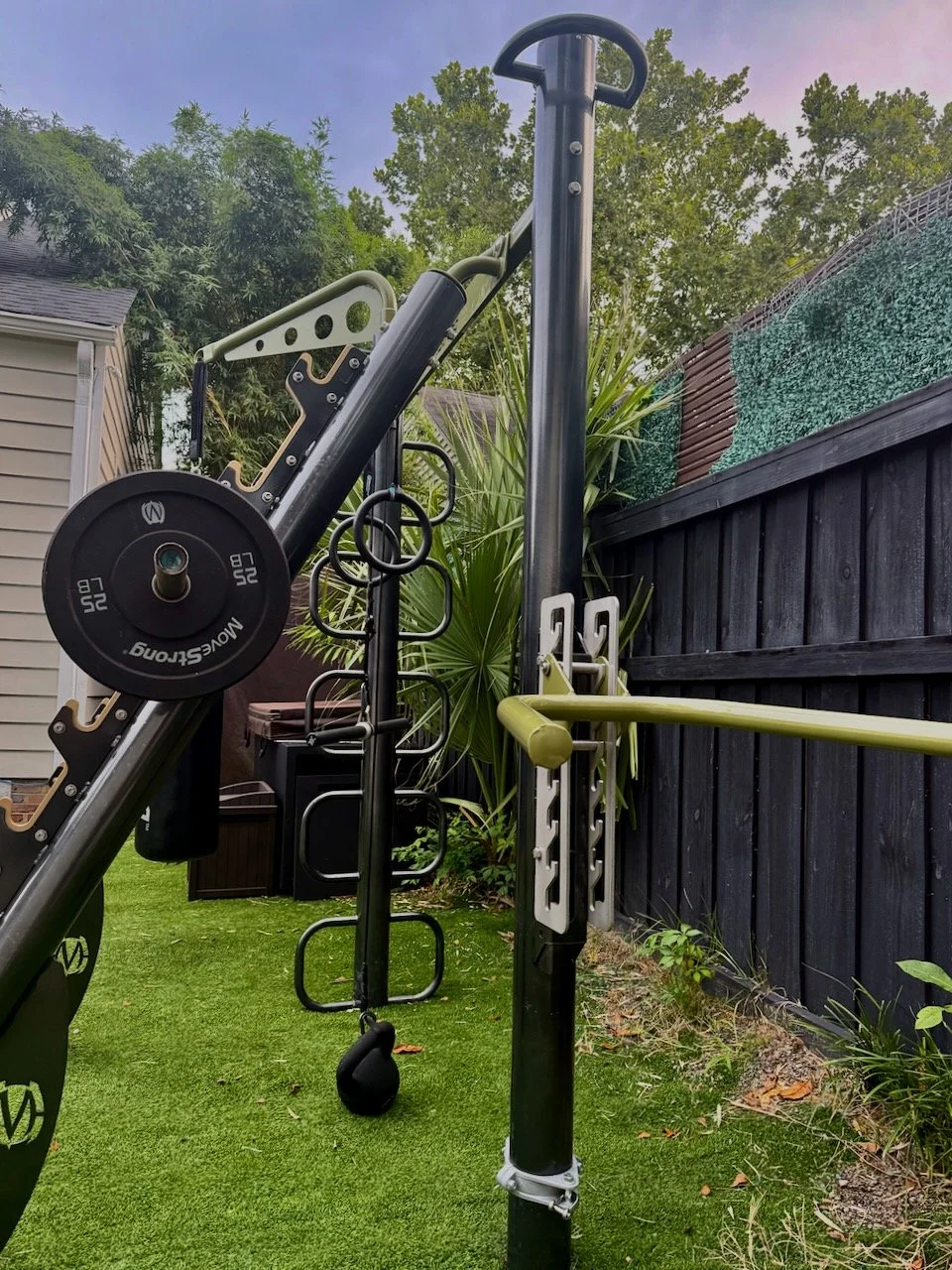 outdoor gym rack dip bars pull-ups 