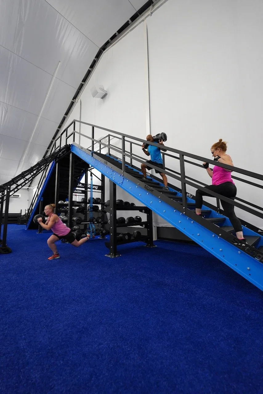 Staircase &amp; Ramp Gym Setup