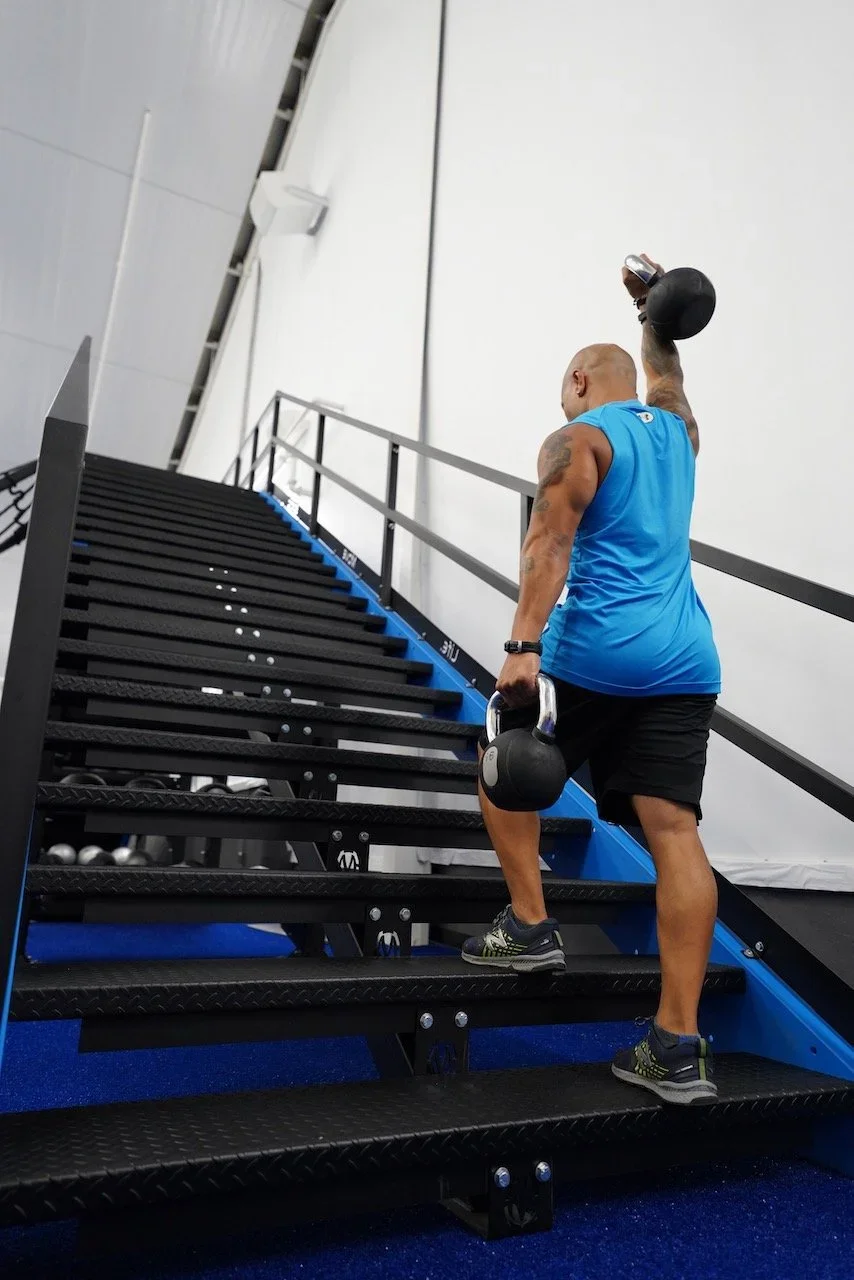 Staircase &amp; Ramp Gym Setup