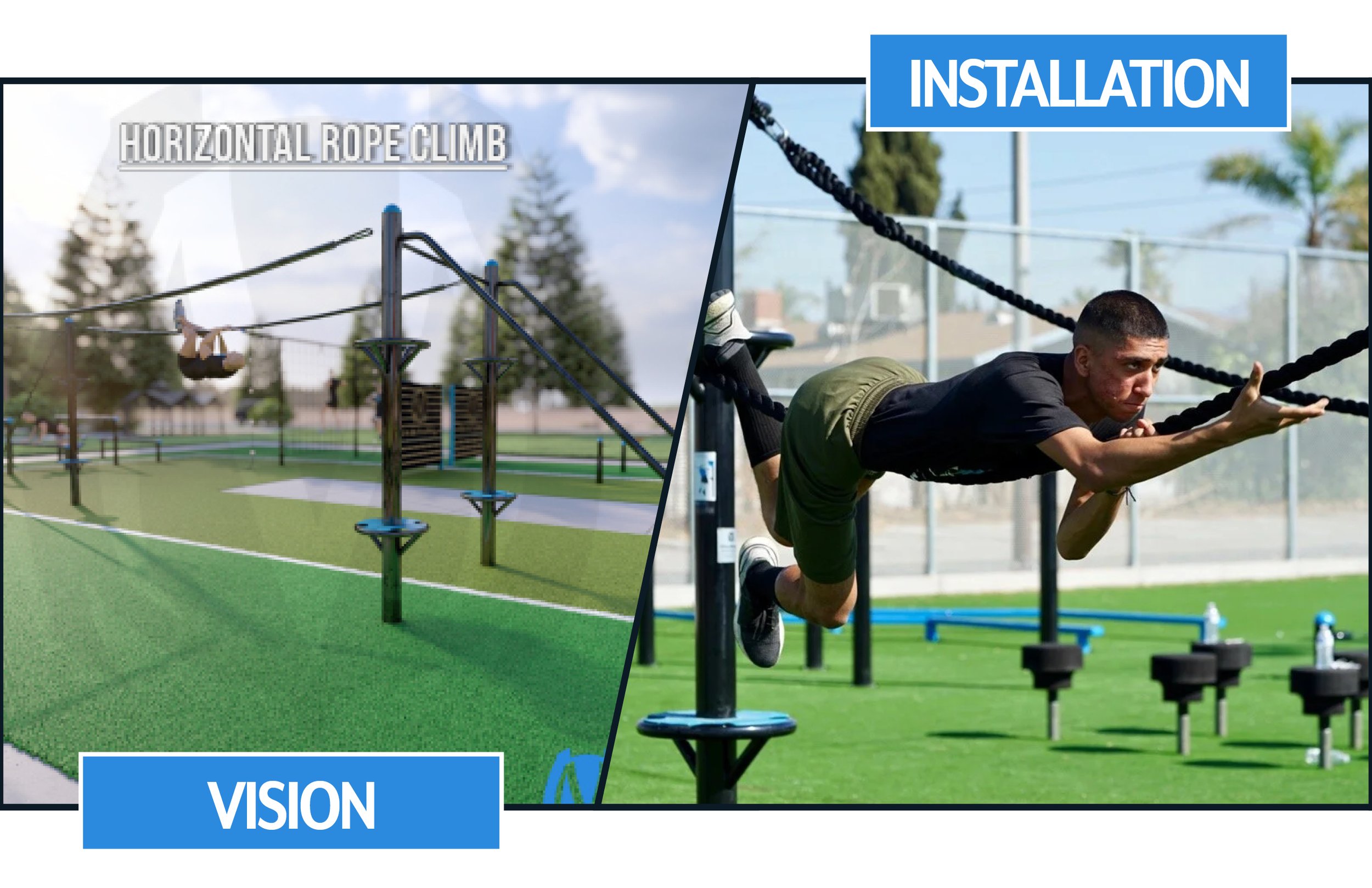 Horizontal Rope Climb