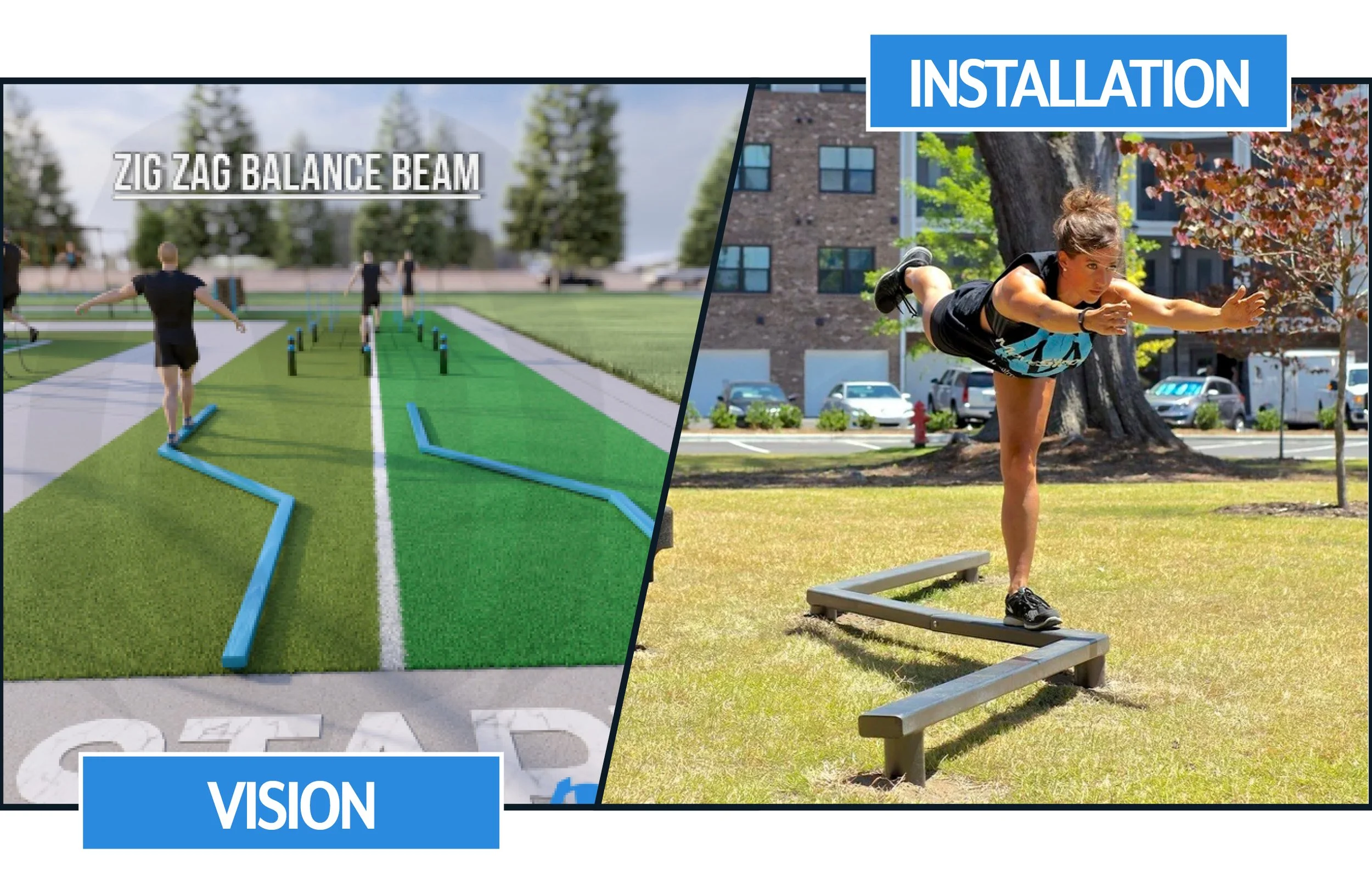 Zig Zag Balance Beam