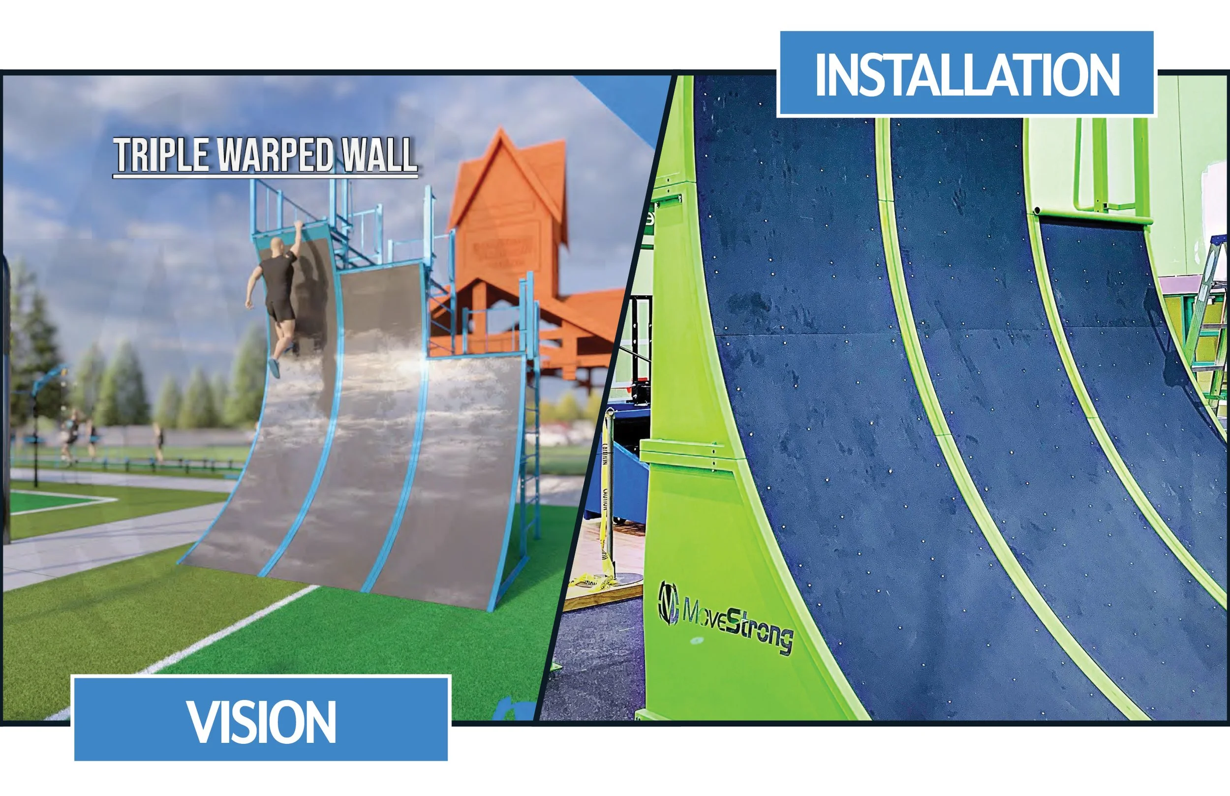 Triple Warped Wall