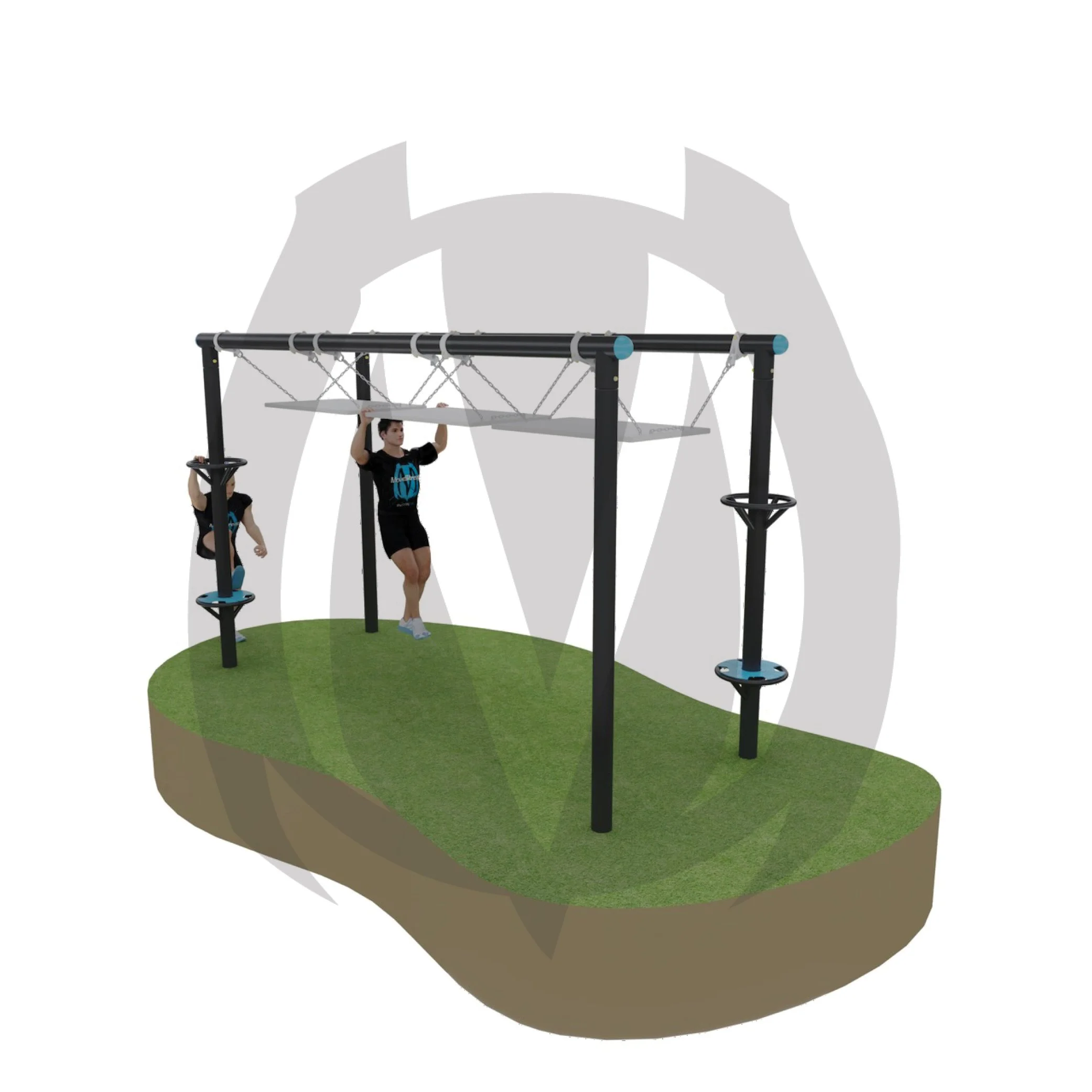 Unstable bridge obstacle