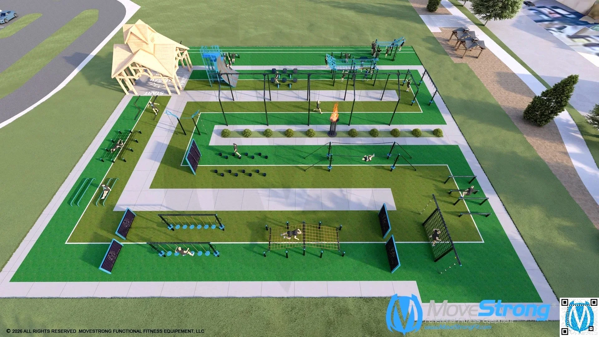MoveStrong Partnership with Faith Walk Community: Redefining Community Fitness Through Large-Scale Obstacle Design