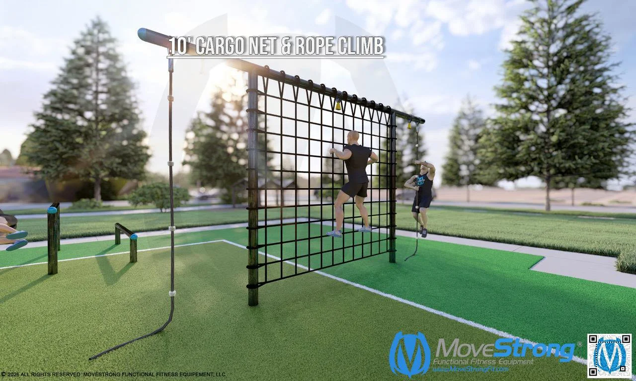 10' Cargo Net &amp; Rope Climb