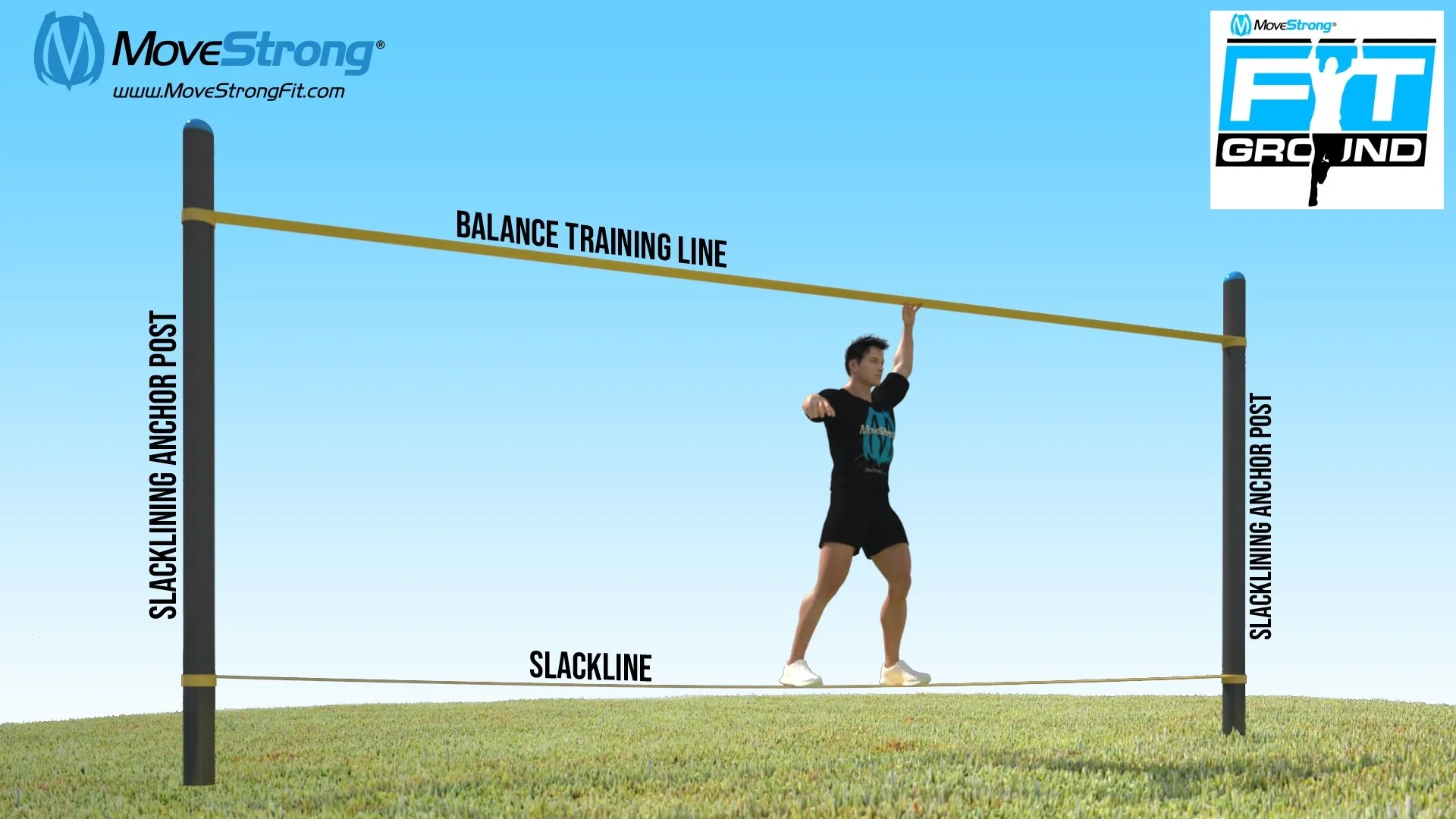 Slackline Balance Anchor Post