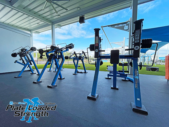 Design Your Outdoor Strength Facility. Your Way.- NEW Outdoor Plate Loaded Strength Equipment