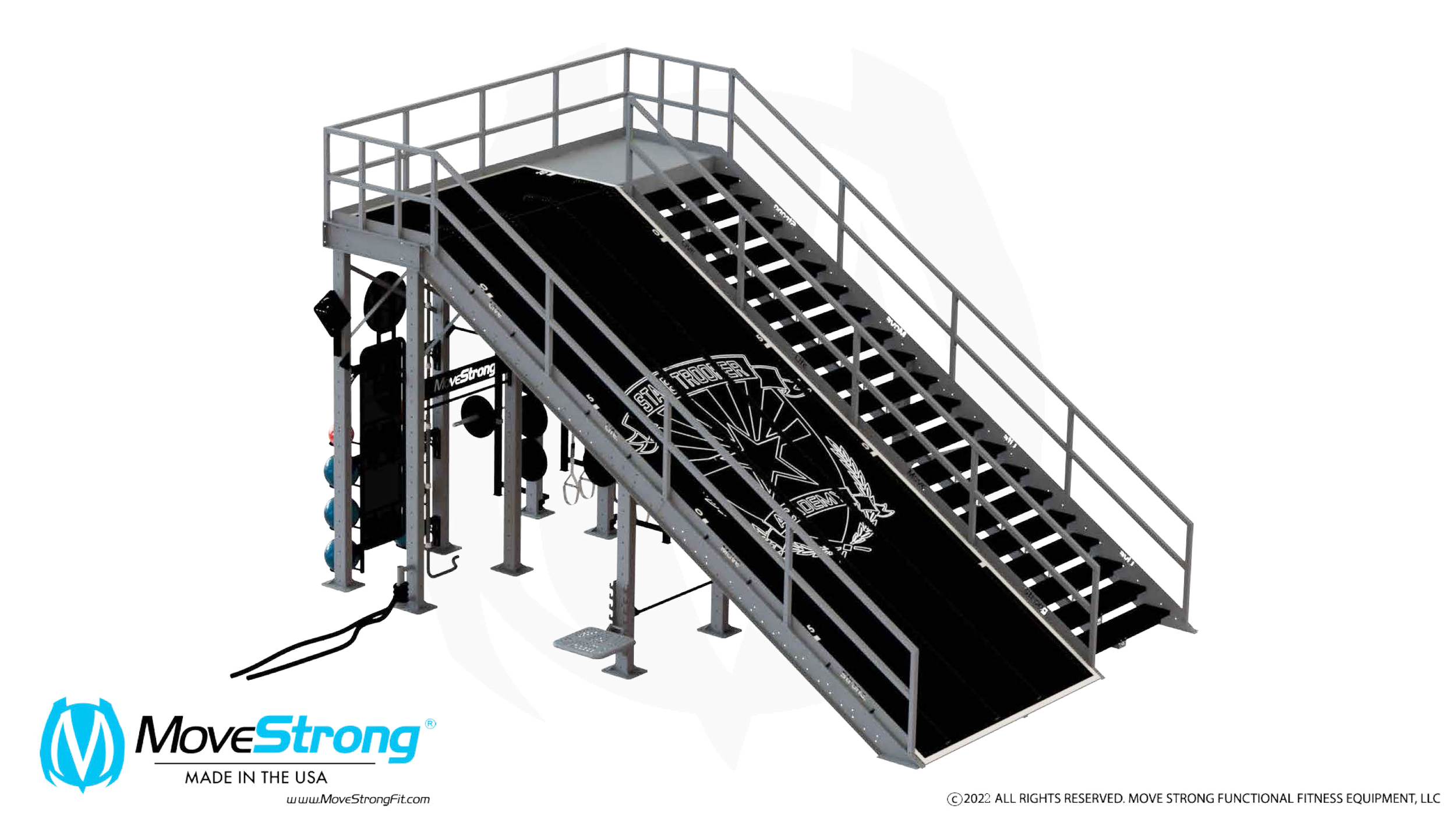 Outdoor gym-police-MoveStrong Training Staircase -Double Ramp.png