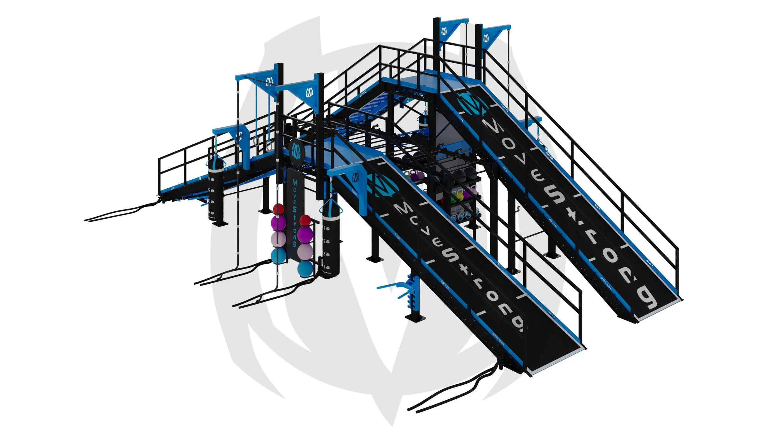 Ascend Training Ground - Dual Staircase Rendering