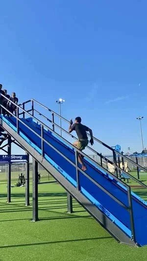 Staircase run ramp obstcale-course-fitness-training-physical-education