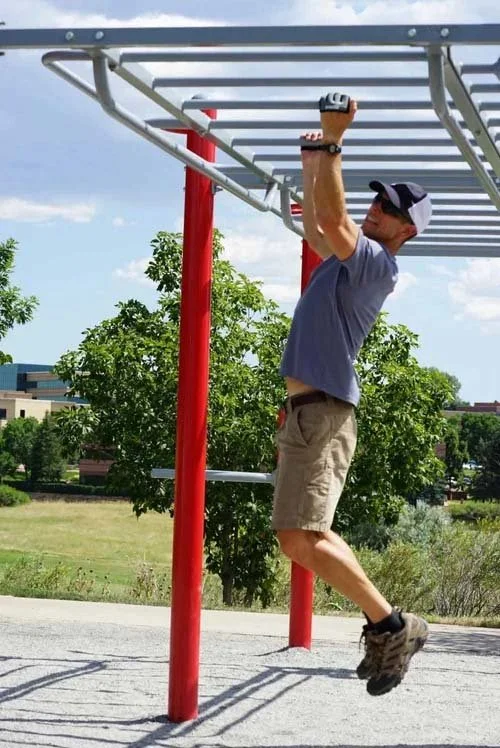 Overhead ladder monkey bars-obstcale-course