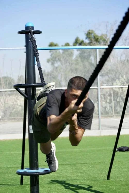 ROTC-rope-climb-horizontal-challenge-course
