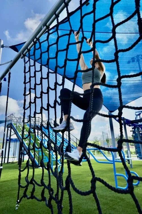 carego net climb-obstacle-course-parks-rec