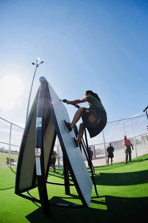 high-school-jrotc-training-wall obstacle