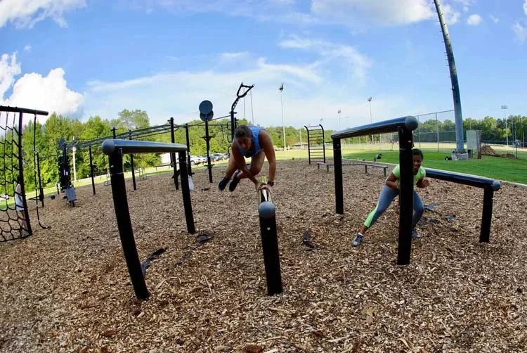 Over under agility obstacle school campus course