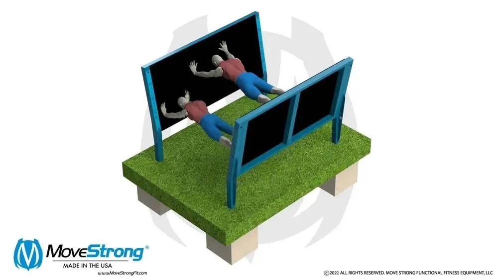Plank Wall &amp; Spider Walk Obstacle