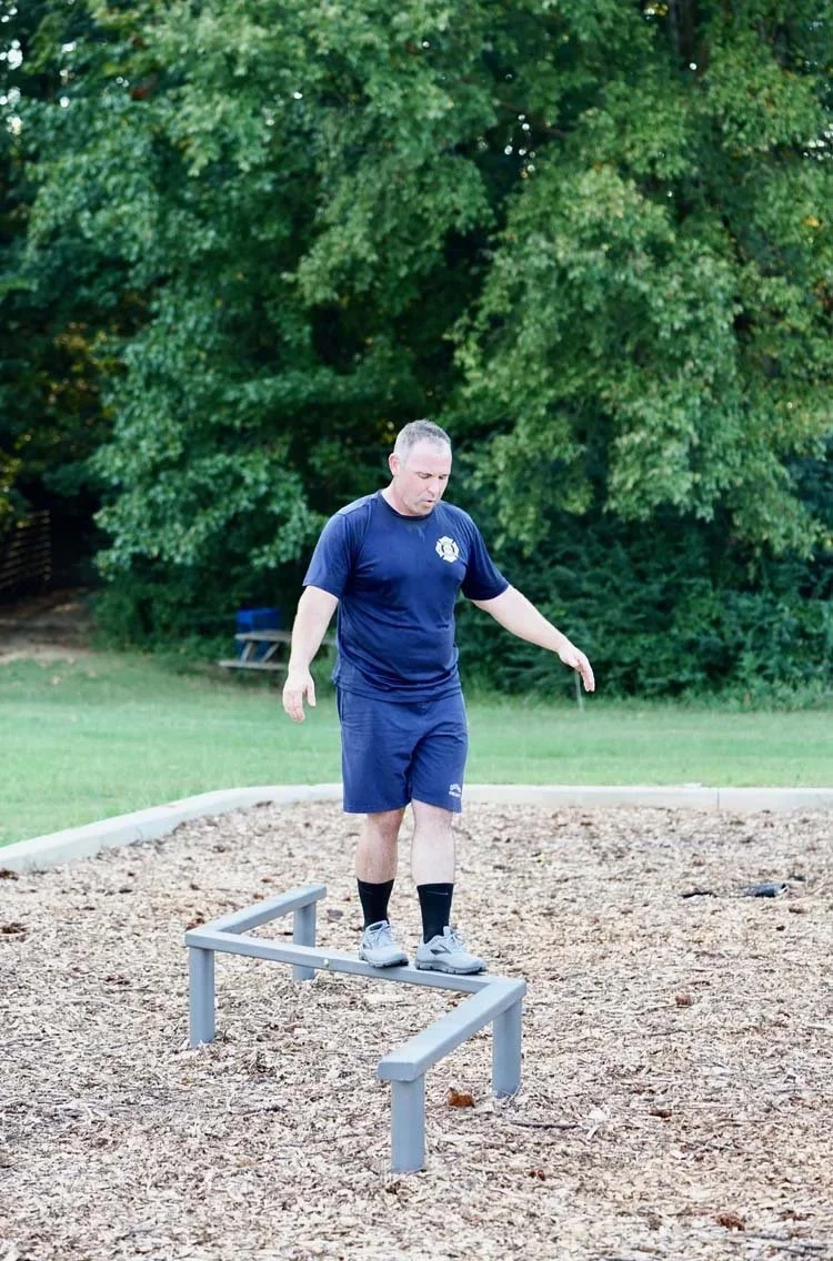 Zig-Zag Balance Beam Obstacle