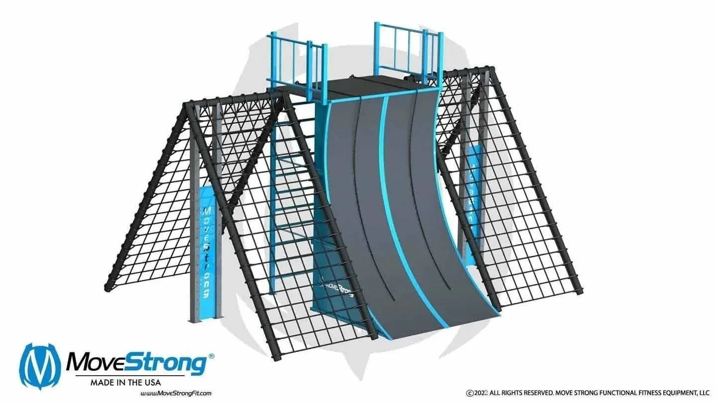 12' Dual Warped Wall with Side Angled Cargo Nets 
