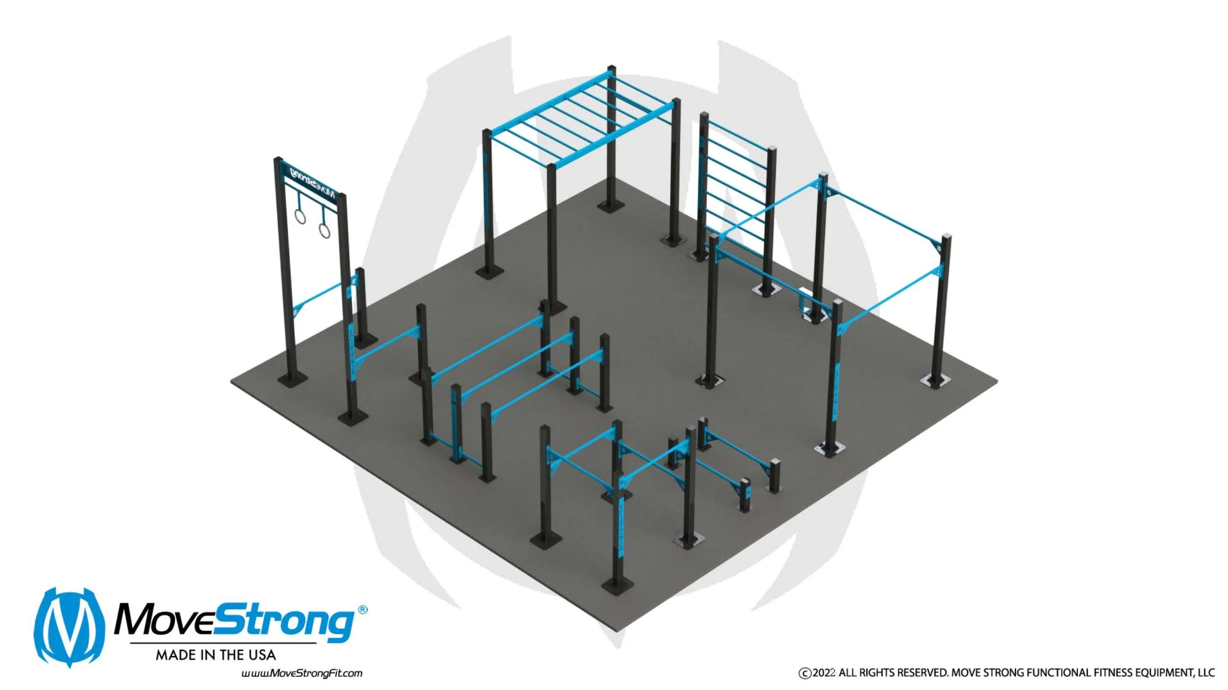 Indoor Gravity Calisthenics  25'x25 Layout