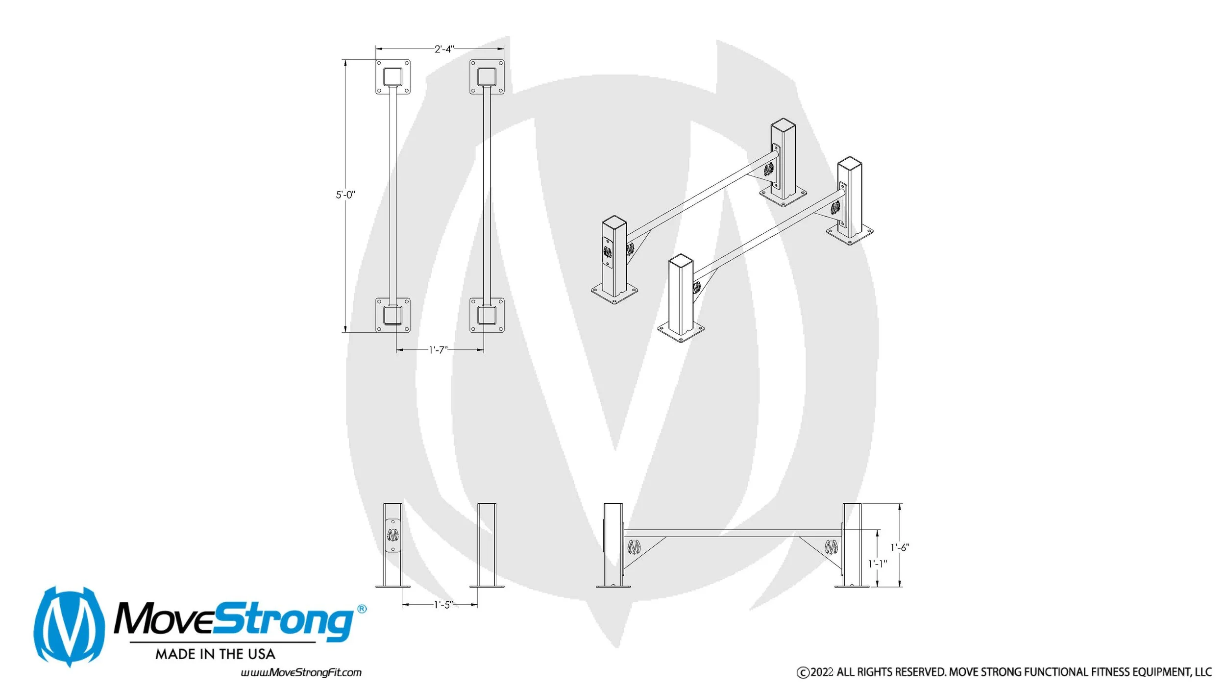 Indoor Gravity - Low Parallel Bars