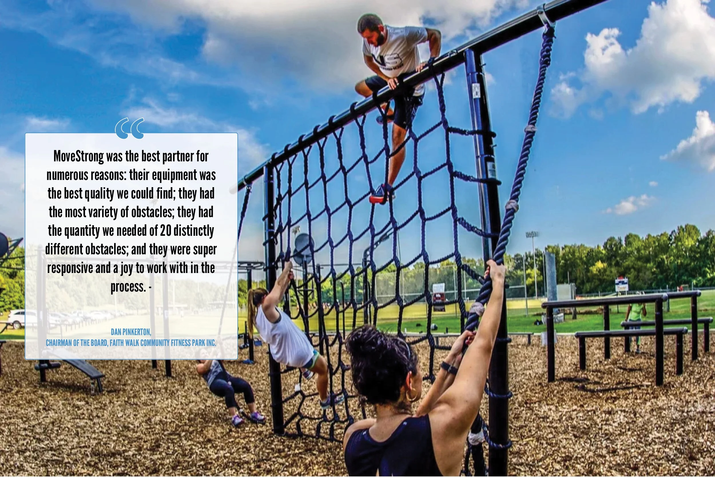 MoveStrong Partnership with Faith Walk Community: Redefining Community Fitness Through Large-Scale Obstacle Design
