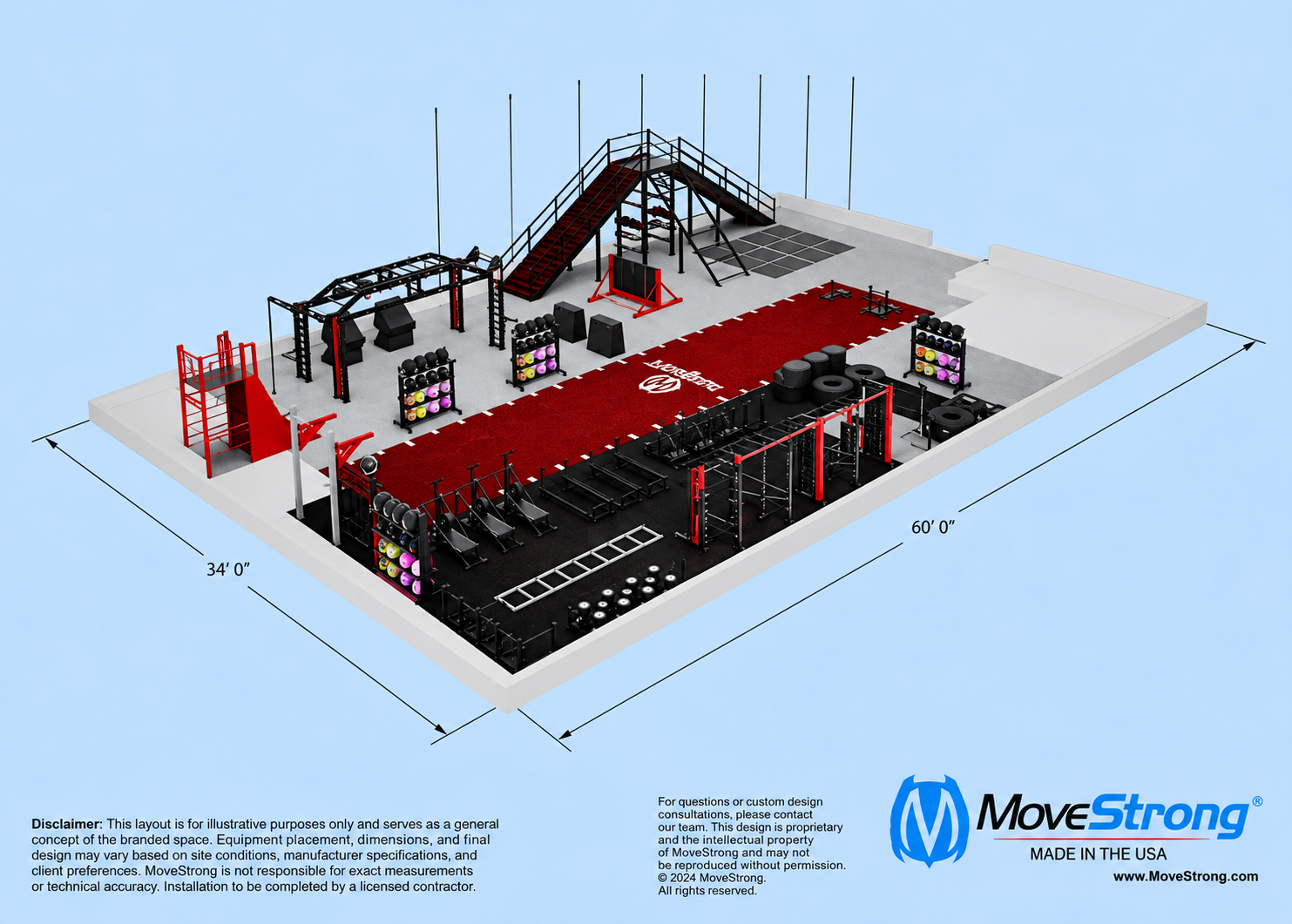 MoveStrong Warrior Course Layout