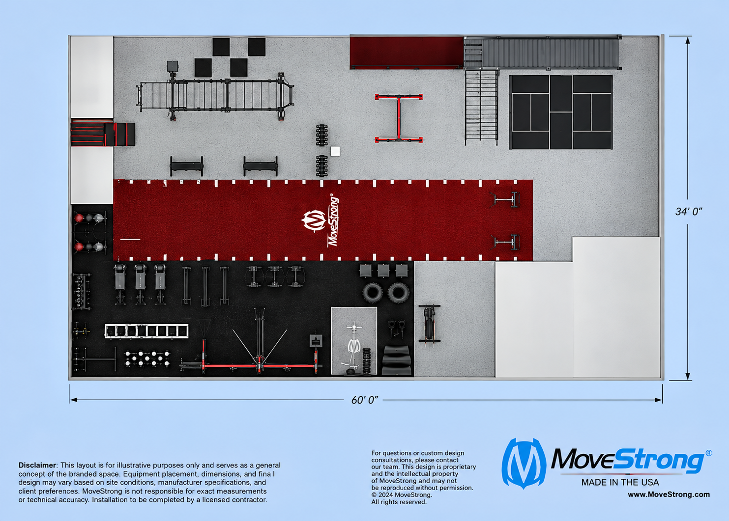 MoveStrong Warrior Course Layout