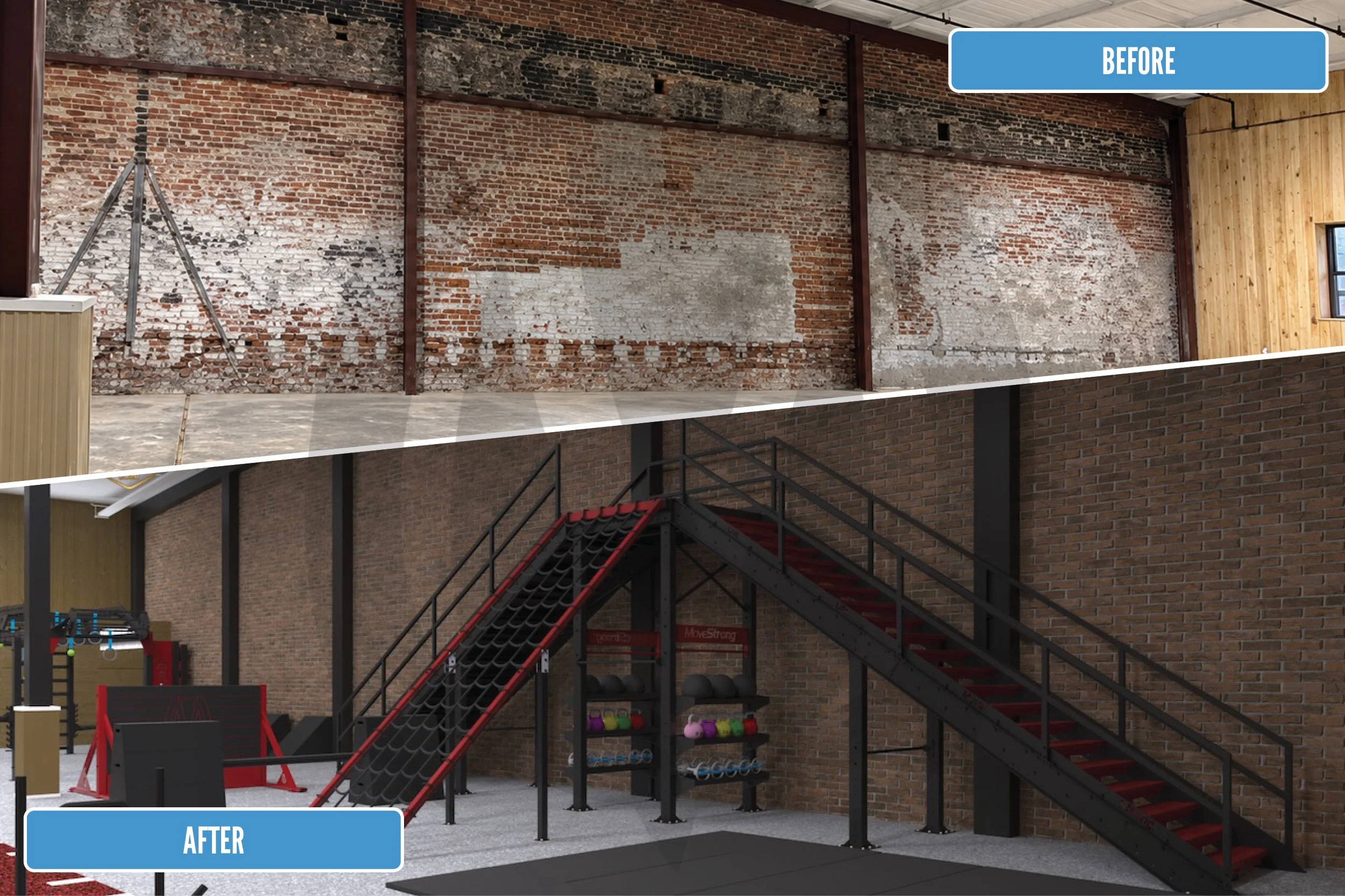 Warrior Training Facility Before After