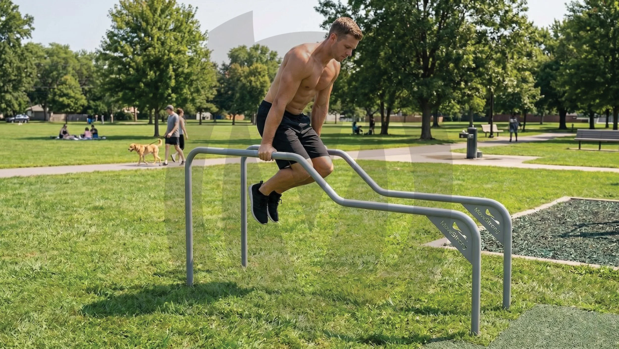 A New Route for Upper-Body Strength Riser Parallel Bar Walk