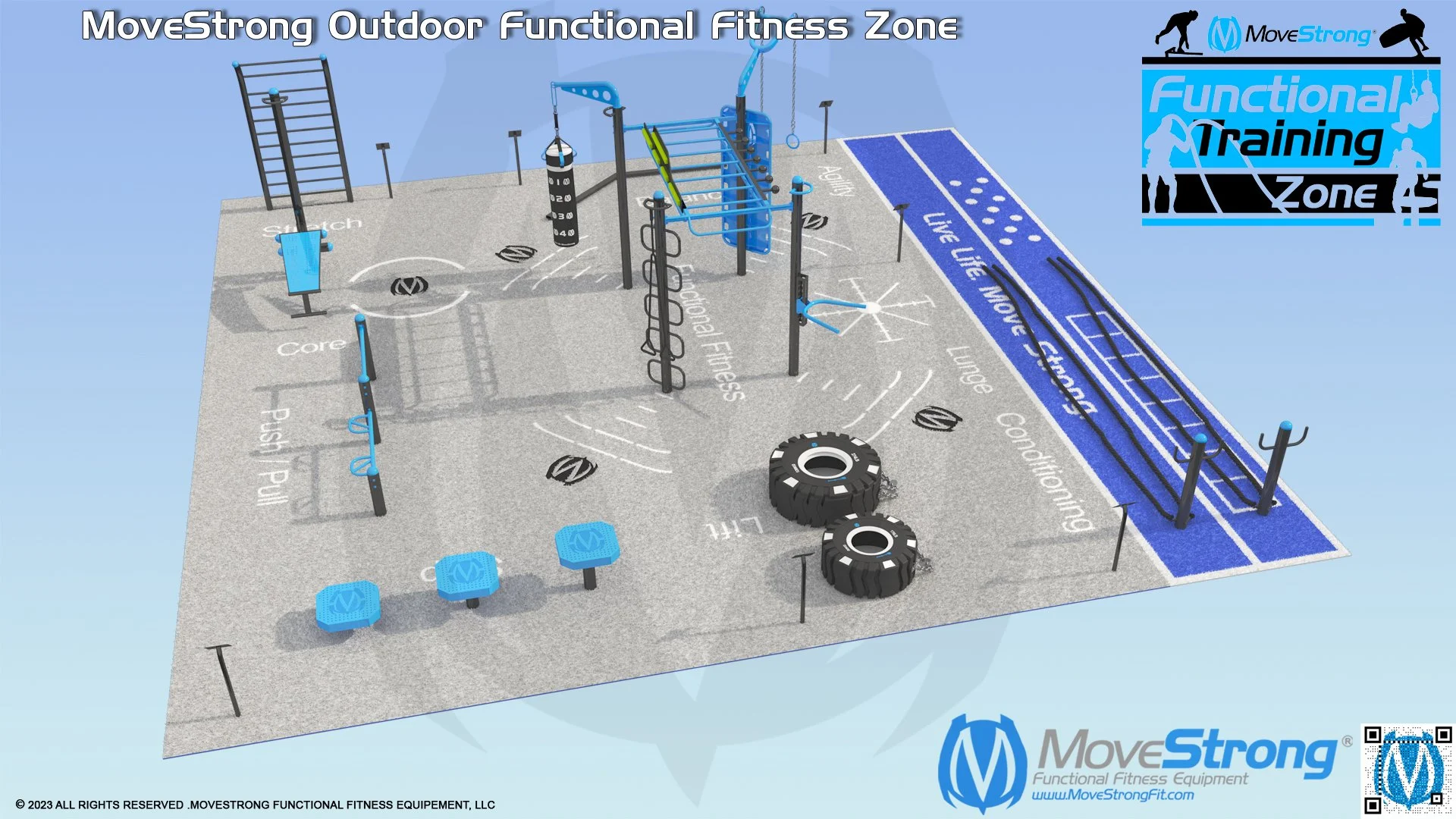Pre-Configured Outdoor Functional Training Zone Layouts