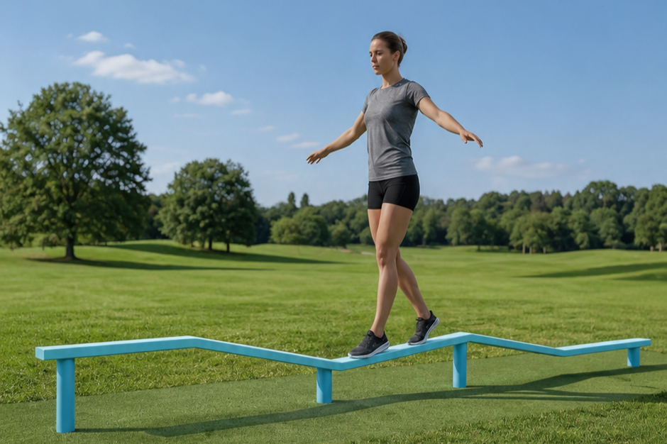 A New Test of Balance and Control: Riser balance beam